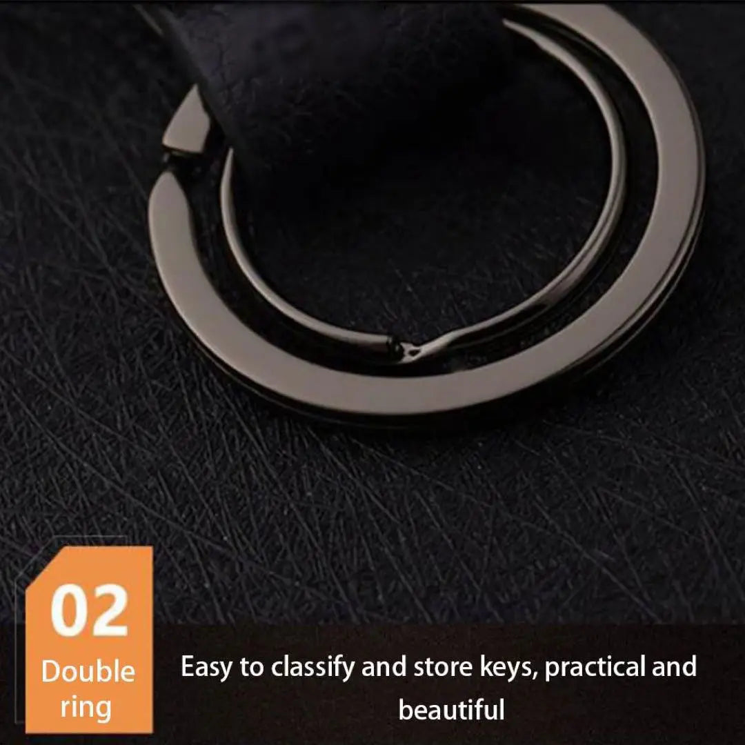 Wall Mounted Keychain Zinc Alloy Double Ring Keychain Pendant