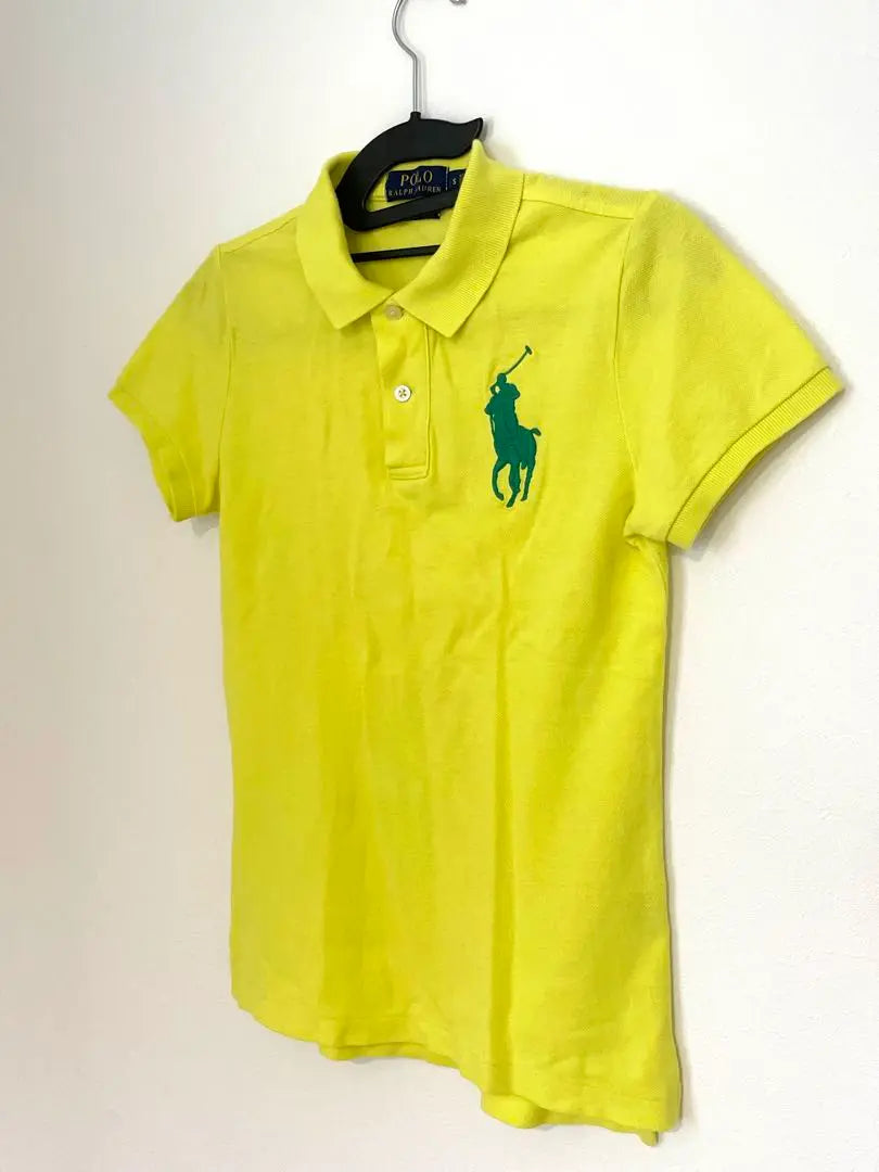 ☆Logotipo grande☆Niños S☆Camiseta polo Ralph Lauren para niños 150-160 fluorescente