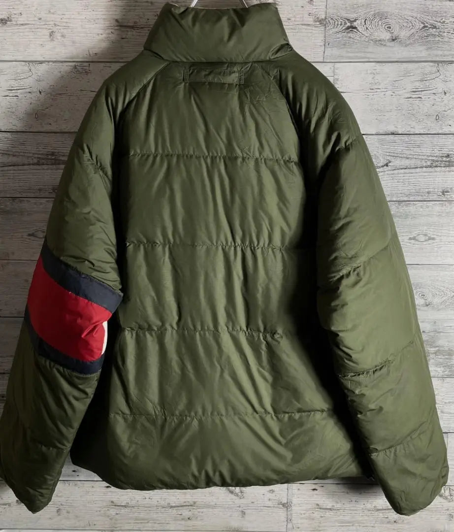 Tommy Hilfiger Reversible Down Jacket Embroidery Logo Men's L | トミーヒルフィガー　リバーシブルダウンジャケット　刺繍ロゴ　メンズL