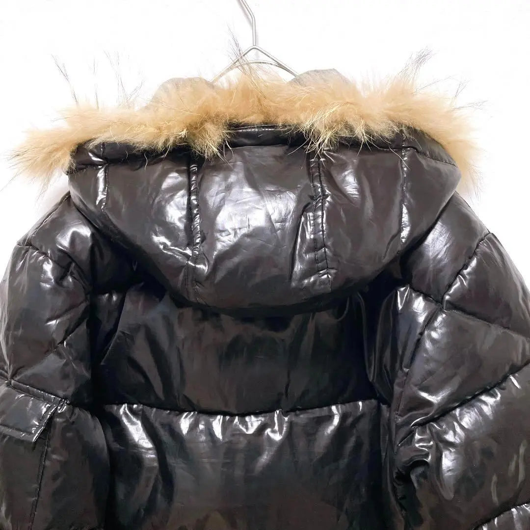 ♦M・RAMLOSSA♦Down jacket Raccoon fur hooded black M