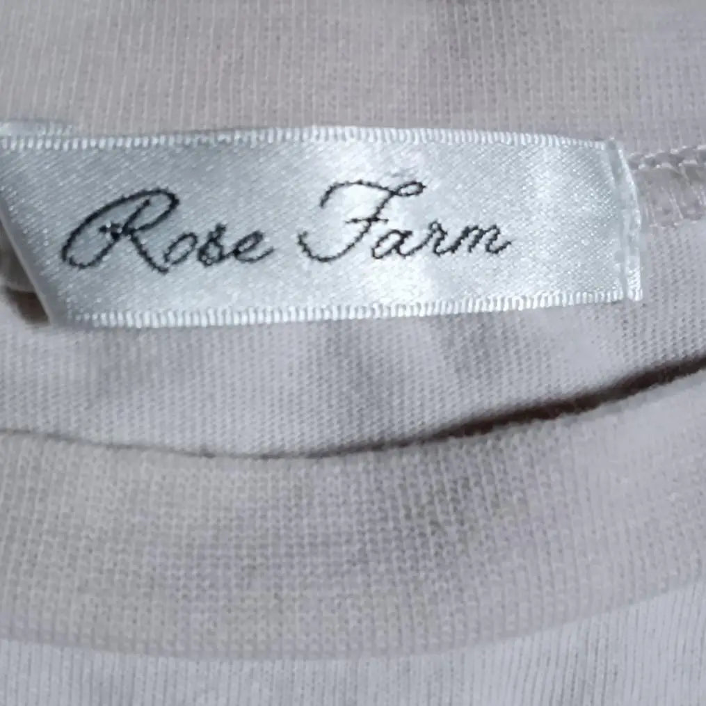 mm1383 [L] Rose Farm T-shirt Combed Cotton Flat Seam