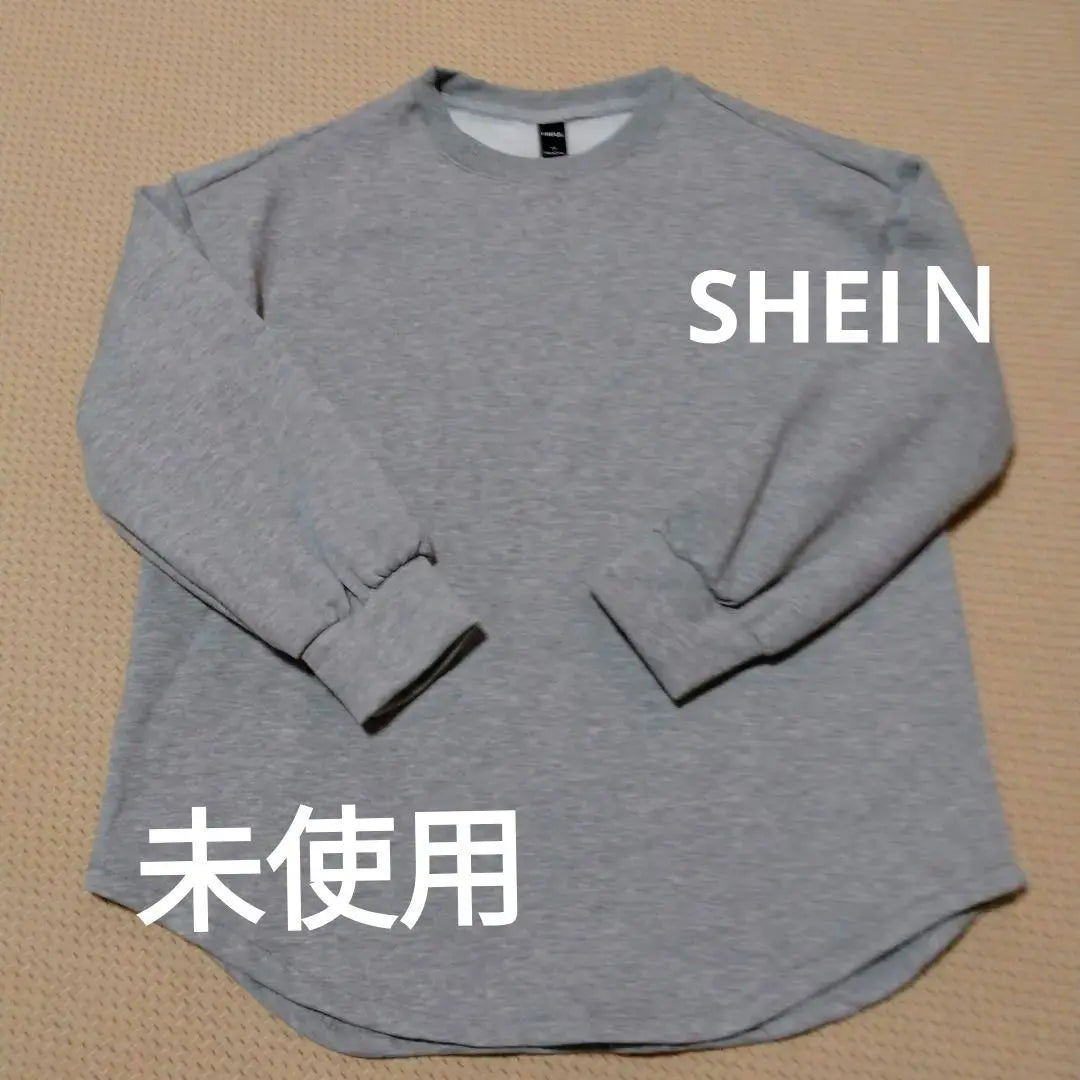 SHEIN✩Fleece-lined back print sweatshirt