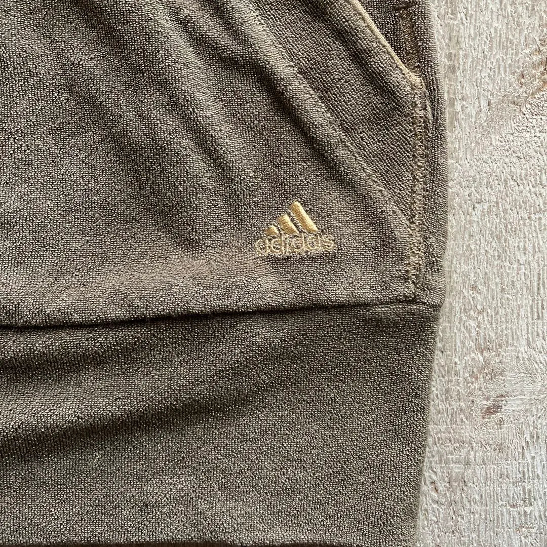 Adidas Hood Vest XS Glitter Print Mesh Double Zip