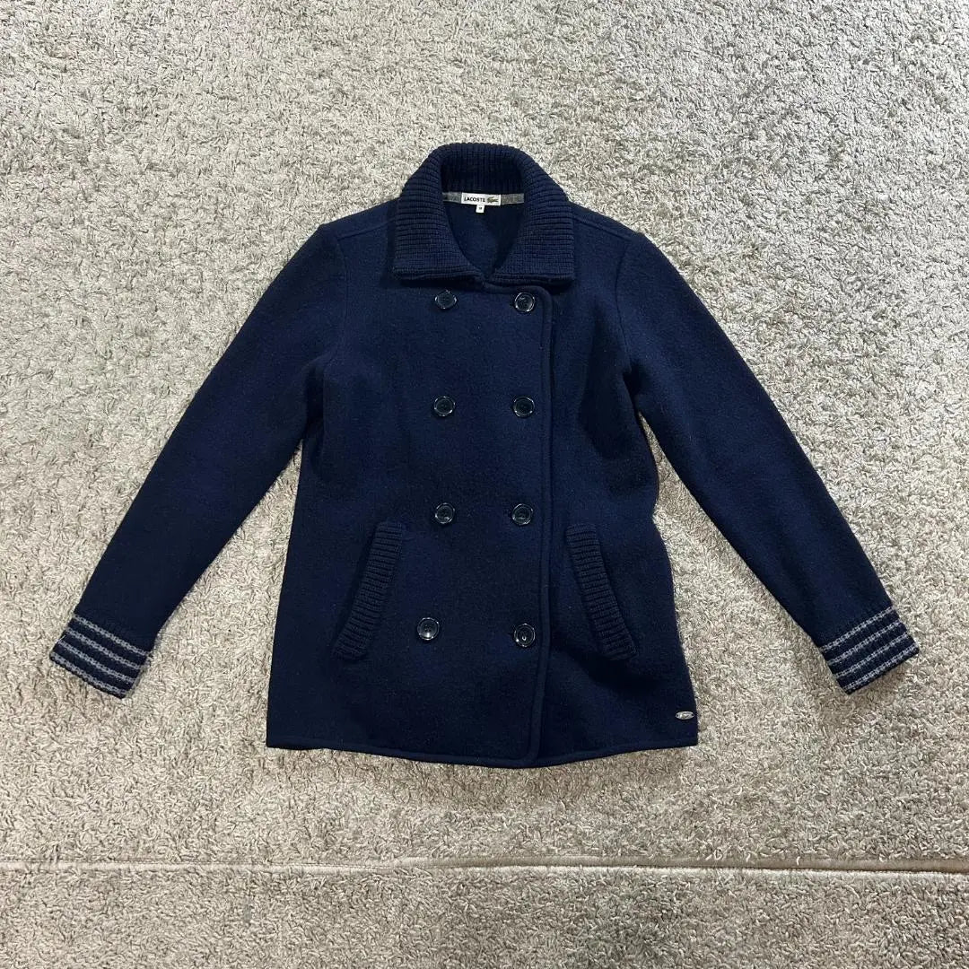 LACOSTE Fabrica Wool Jacket 38 Navy