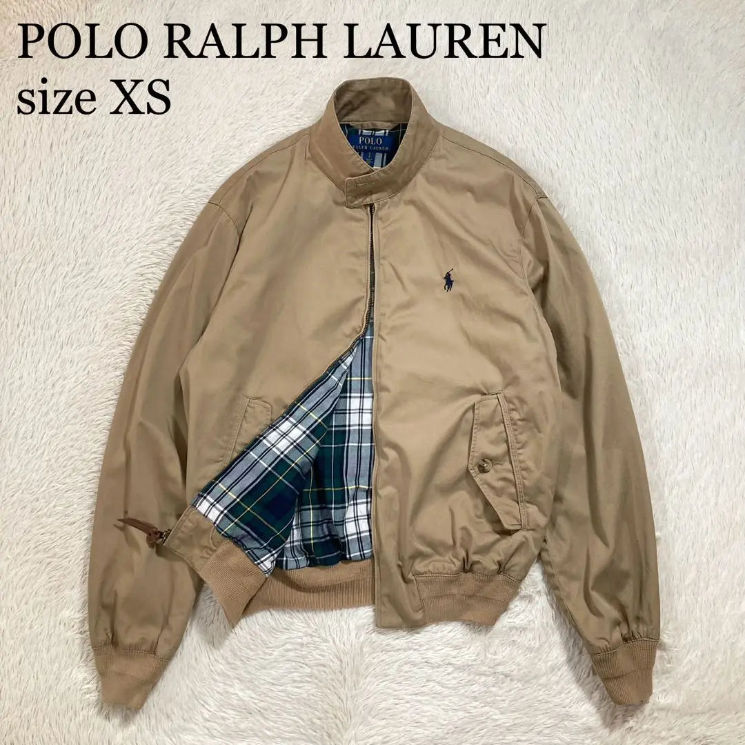 Hermosa chaqueta Harrington de algodón con logo de poni de Polo Ralph Lauren