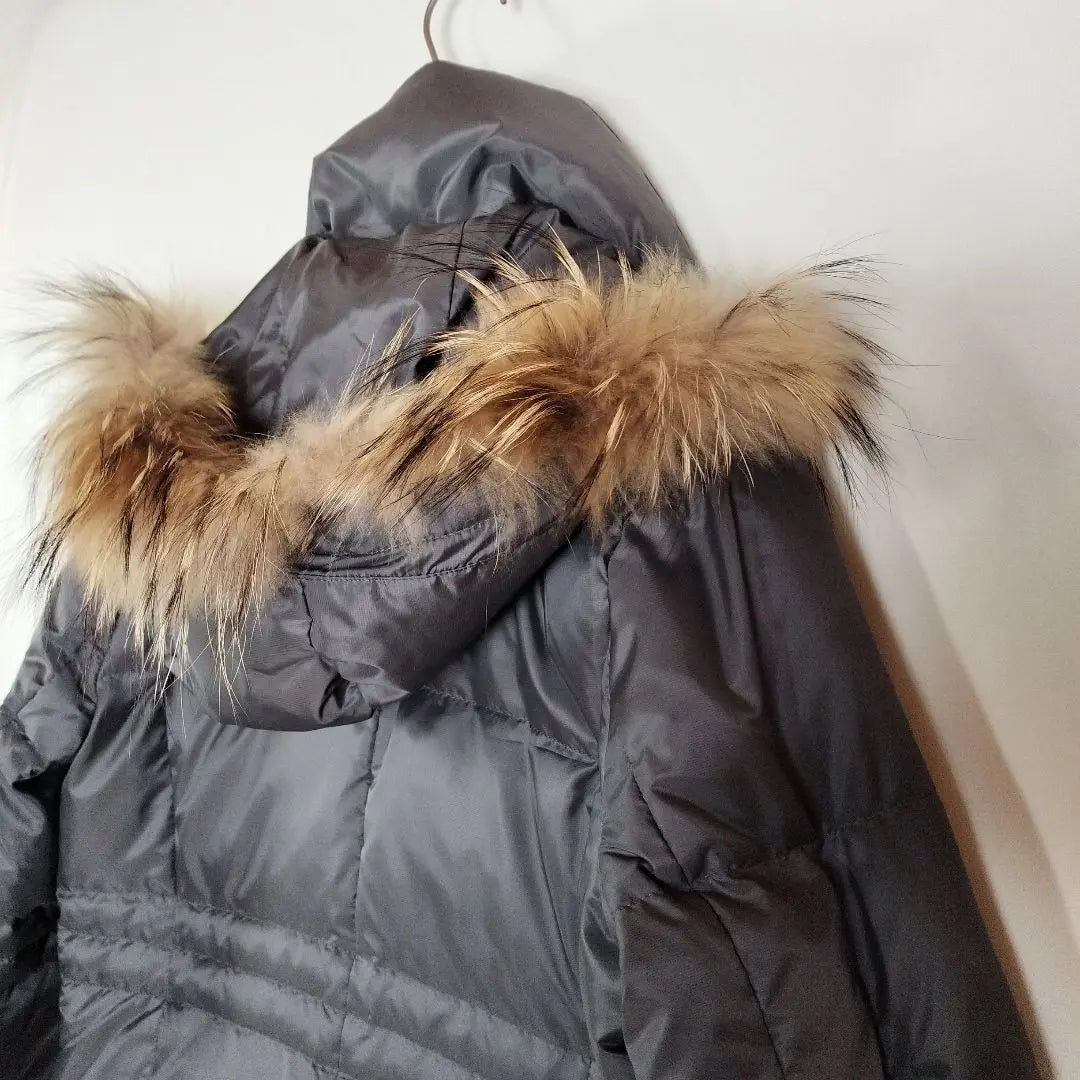 c1069 [McGregor] Down coat M gray with hood