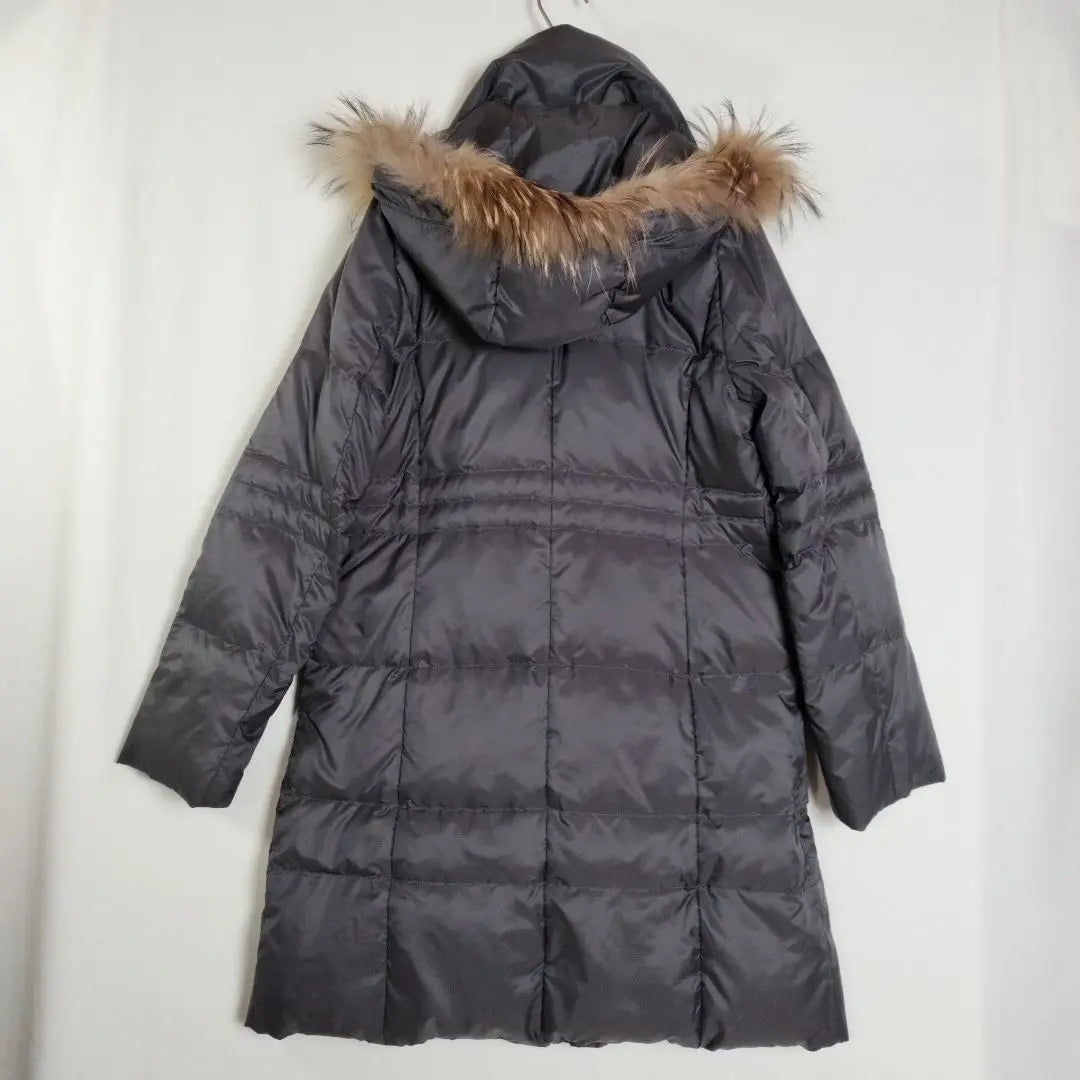 c1069 [McGregor] Down coat M gray with hood