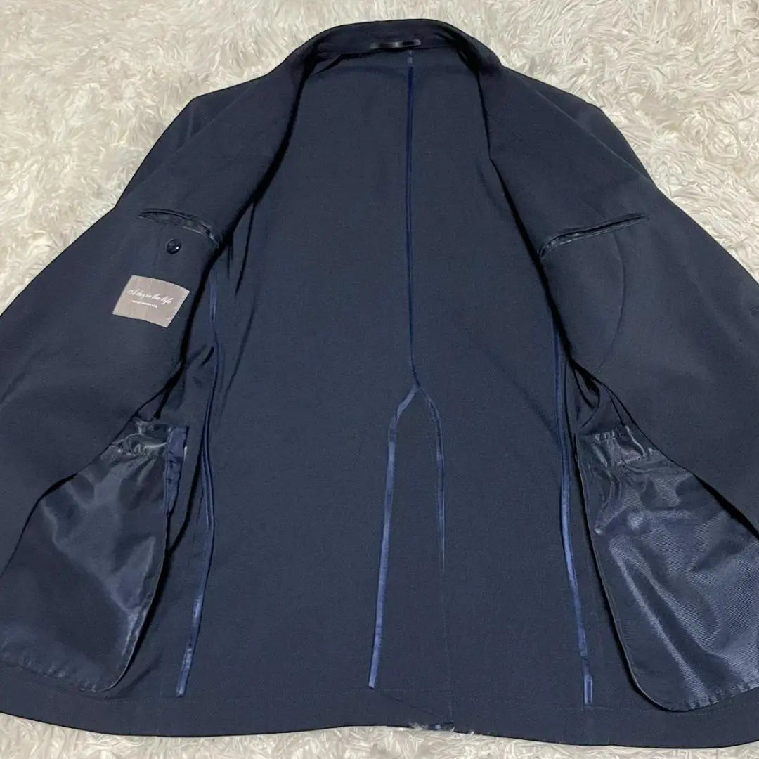 United Arrows Washable NTS Oxford 2B Jacket Uncon Navy