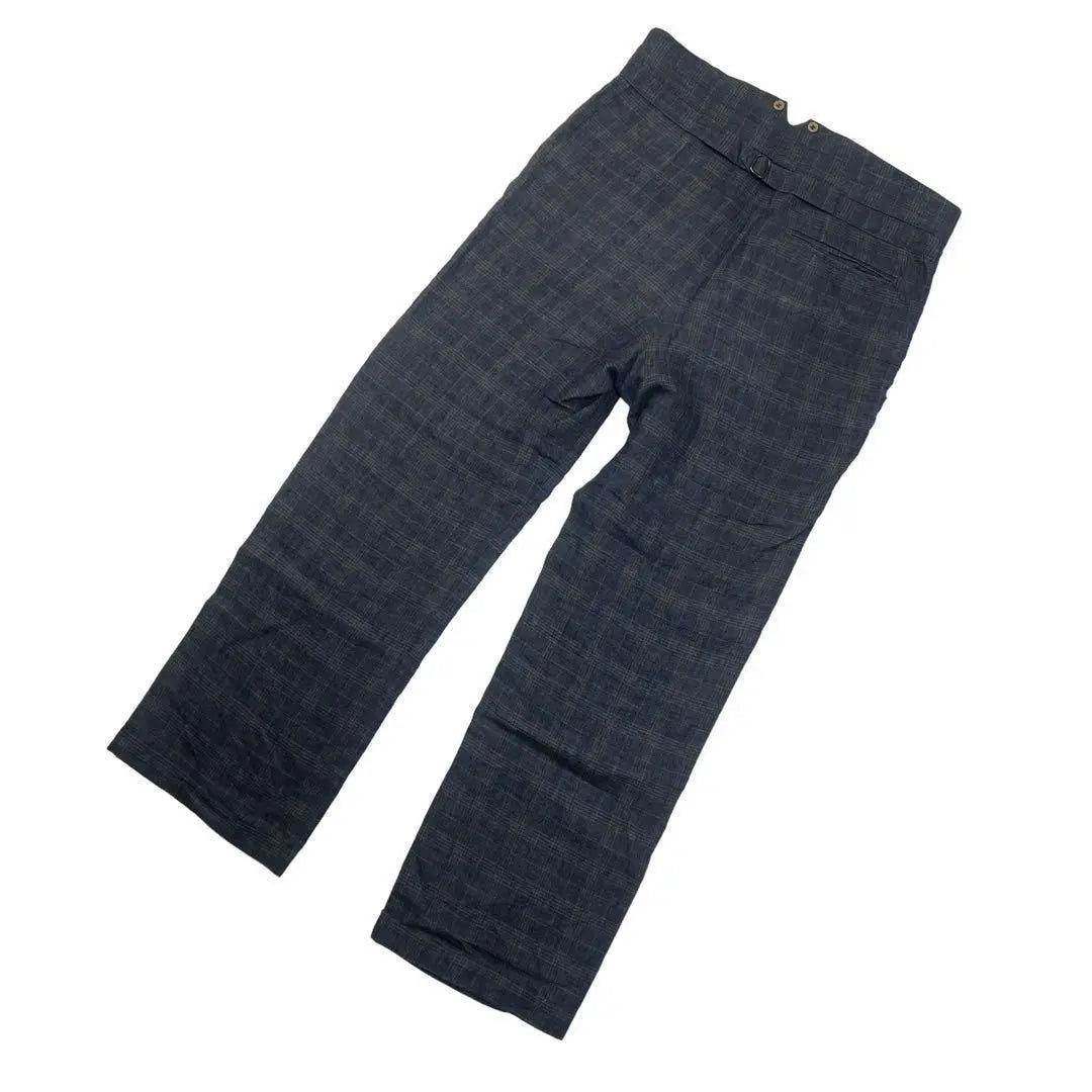 FRANK LEDER Pants Gray Check S