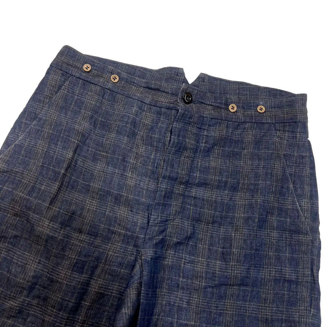 FRANK LEDER Pants Gray Check S