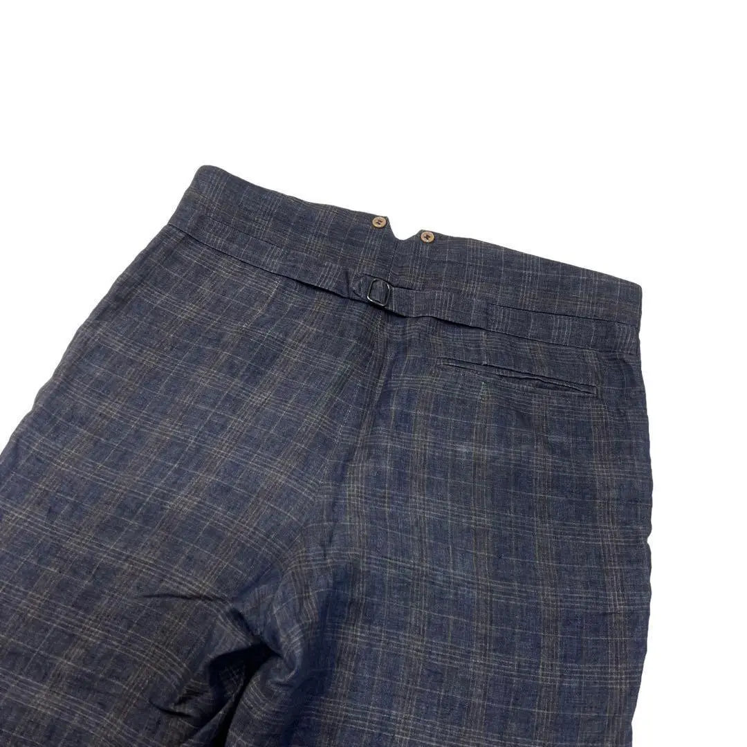 FRANK LEDER Pants Gray Check S