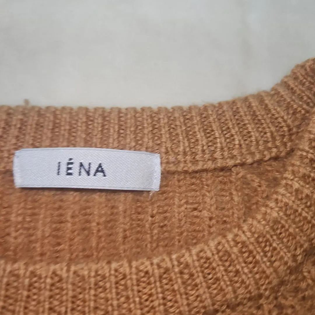 [De moda ⭐ Popular ⭐IENA] Suéter de lana marrón | 【オシャレ⭐人気⭐IENA】ブラウン ウールセーター