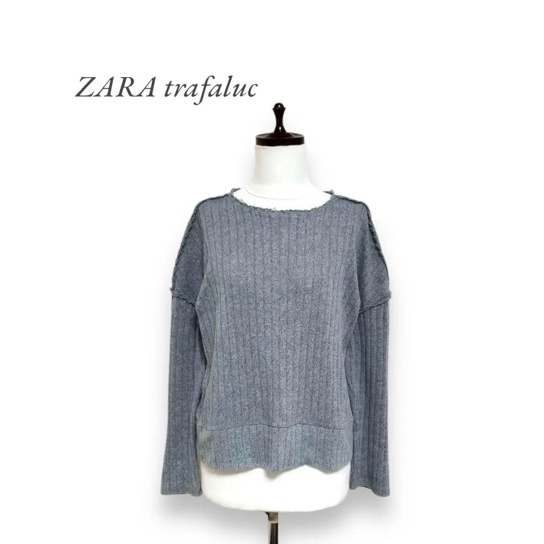 [Zaratrafaluk] Pullover knit (S) Gray Drop shoulder