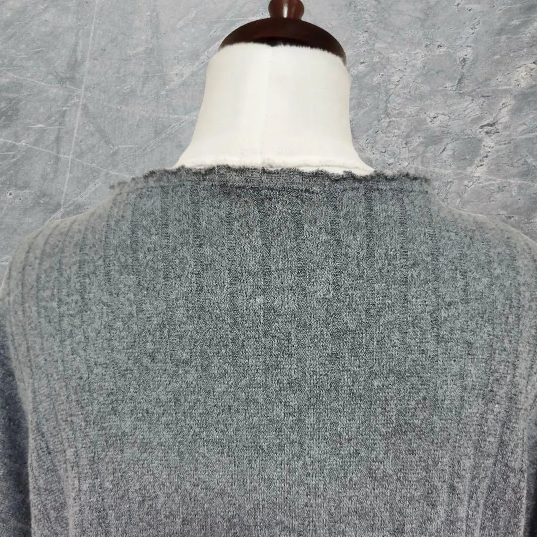 [Zaratrafaluk] Pullover knit (S) Gray Drop shoulder