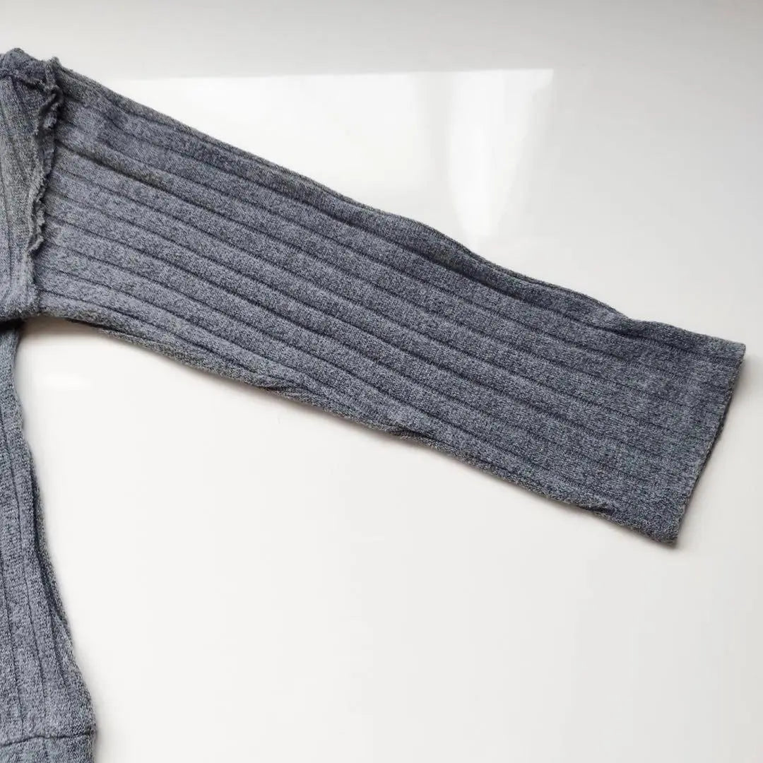 [Zaratrafaluk] Pullover knit (S) Gray Drop shoulder