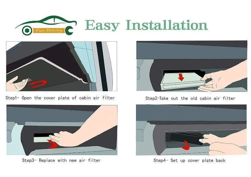 [New. Box damage available] FUN-DRIVING car filter FD1014