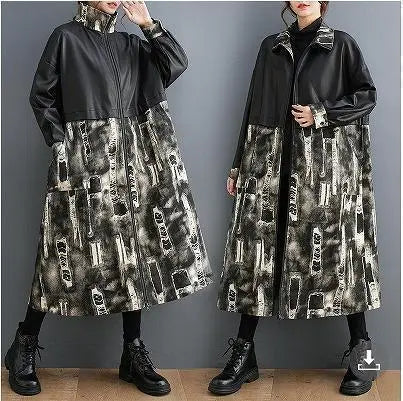 [Last 1] Large size women's coat outerwear spring autumn winter new long sleeves