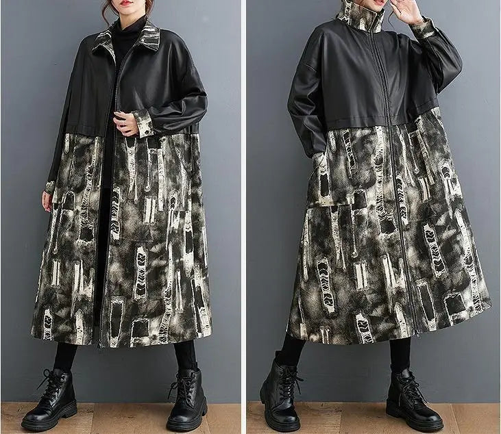 [Last 1] Large size women's coat outerwear spring autumn winter new long sleeves