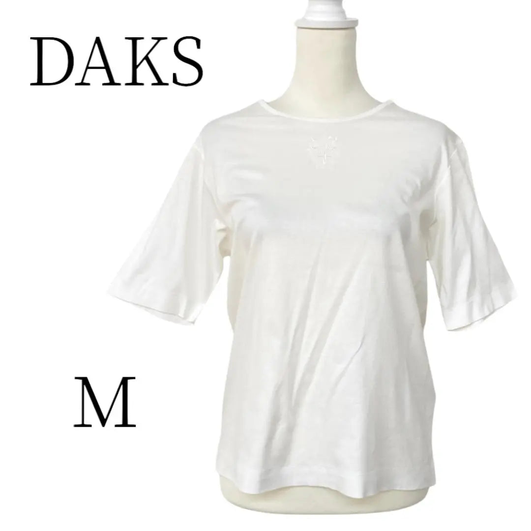 DAKS Dachs Camiseta blanca / Cut Saw M | DAKS ダックス ホワイト Tシャツ・カットソー Ｍ