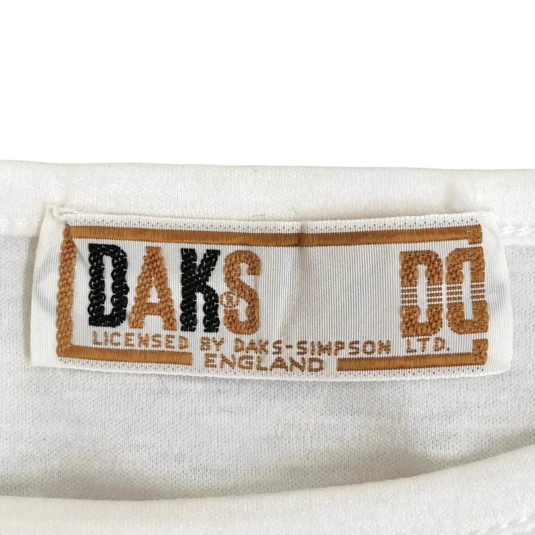 DAKS Dachs Camiseta blanca / Cut Saw M | DAKS ダックス ホワイト Tシャツ・カットソー Ｍ