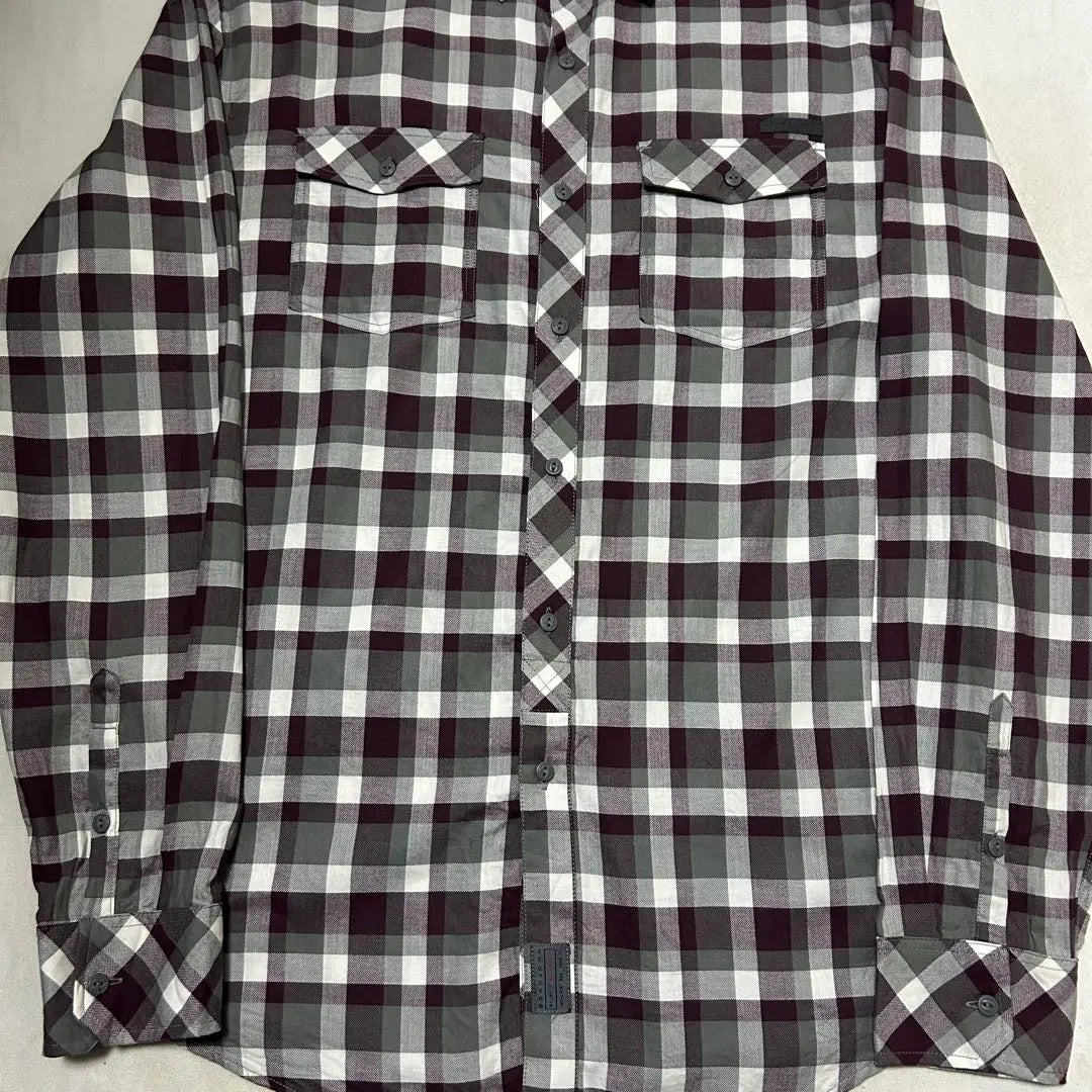 [SEAN JOHN] L/S Shirt Check Herringbone Size XXL