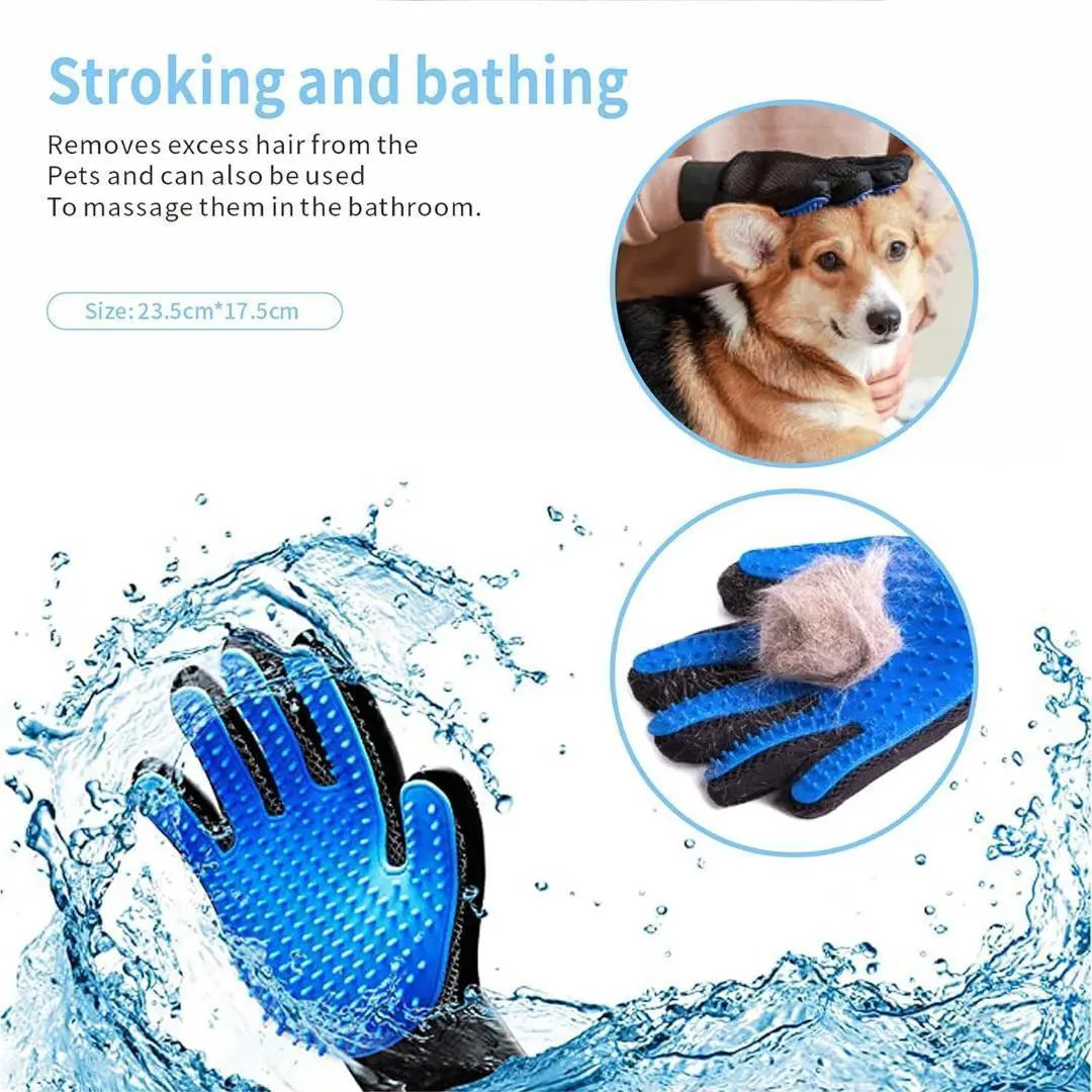 Dog and Cat Grooming Care Bath Set Kit Trimming Nail Clips Pilling Combs Toothbrush