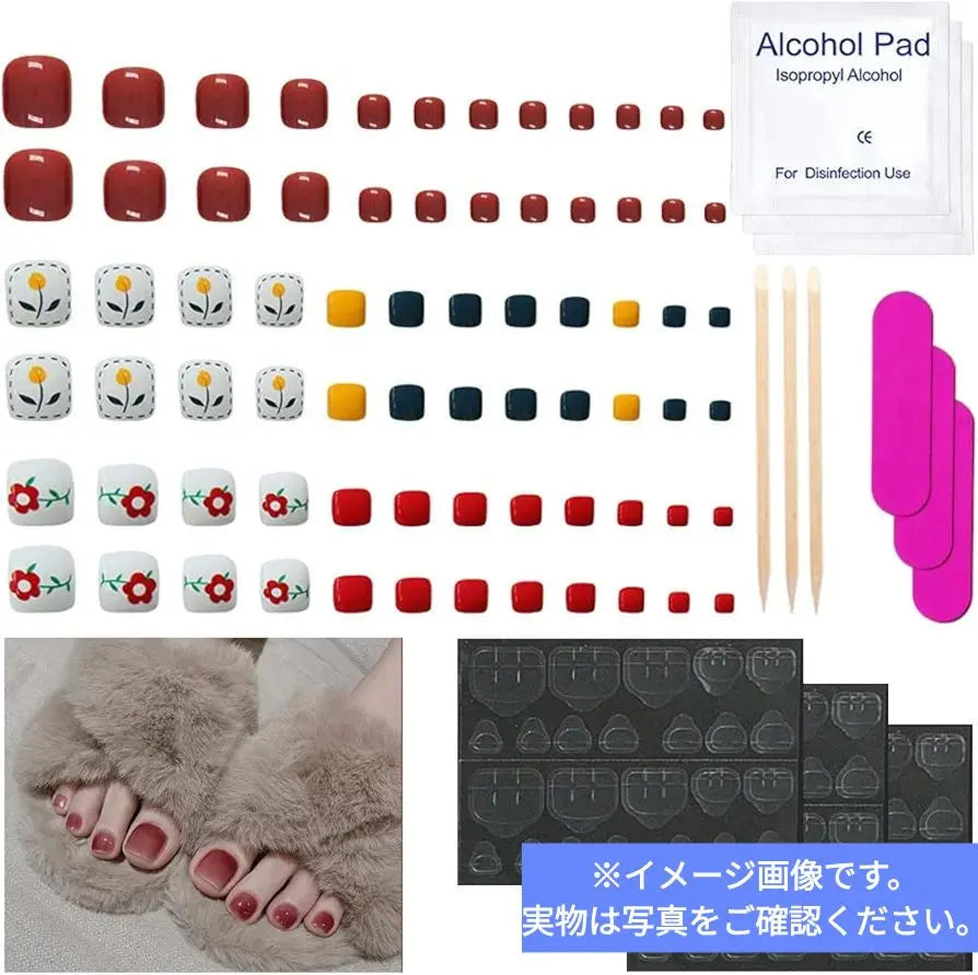 3 Pastel Colors: Foot Gel Nail Seal Set