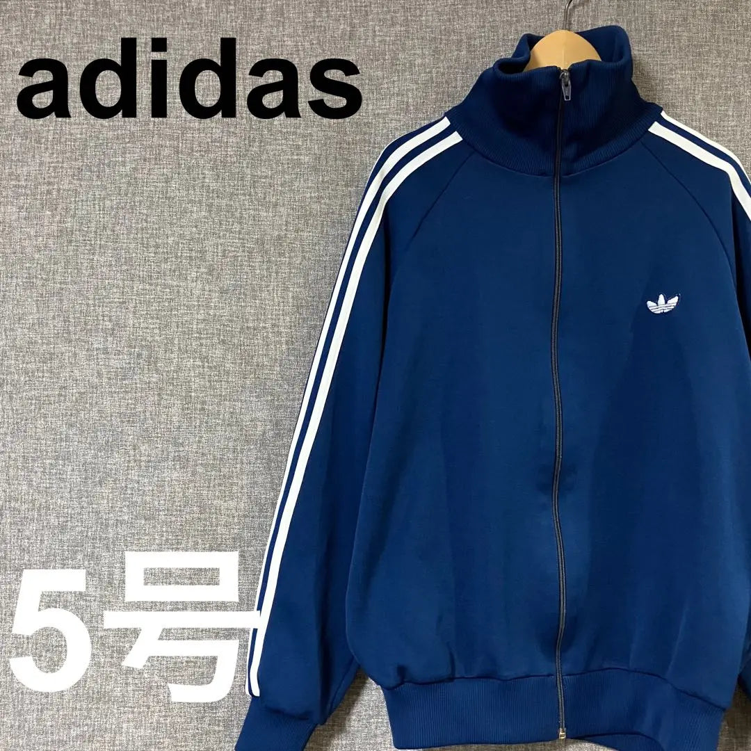 [Popular vintage clothing] adidas 80s 90s track jacket embroidered