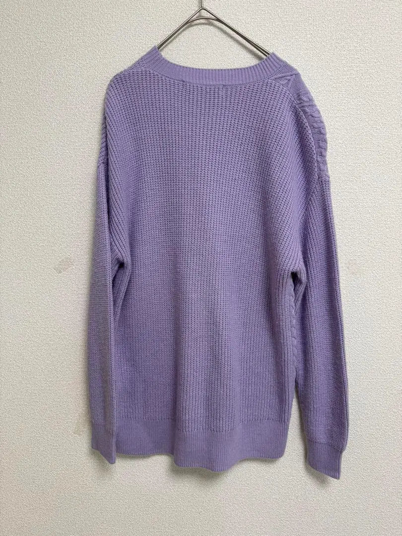 ELEGARMENT Knit Sweater Long Sleeve Knit Lavender [0180]