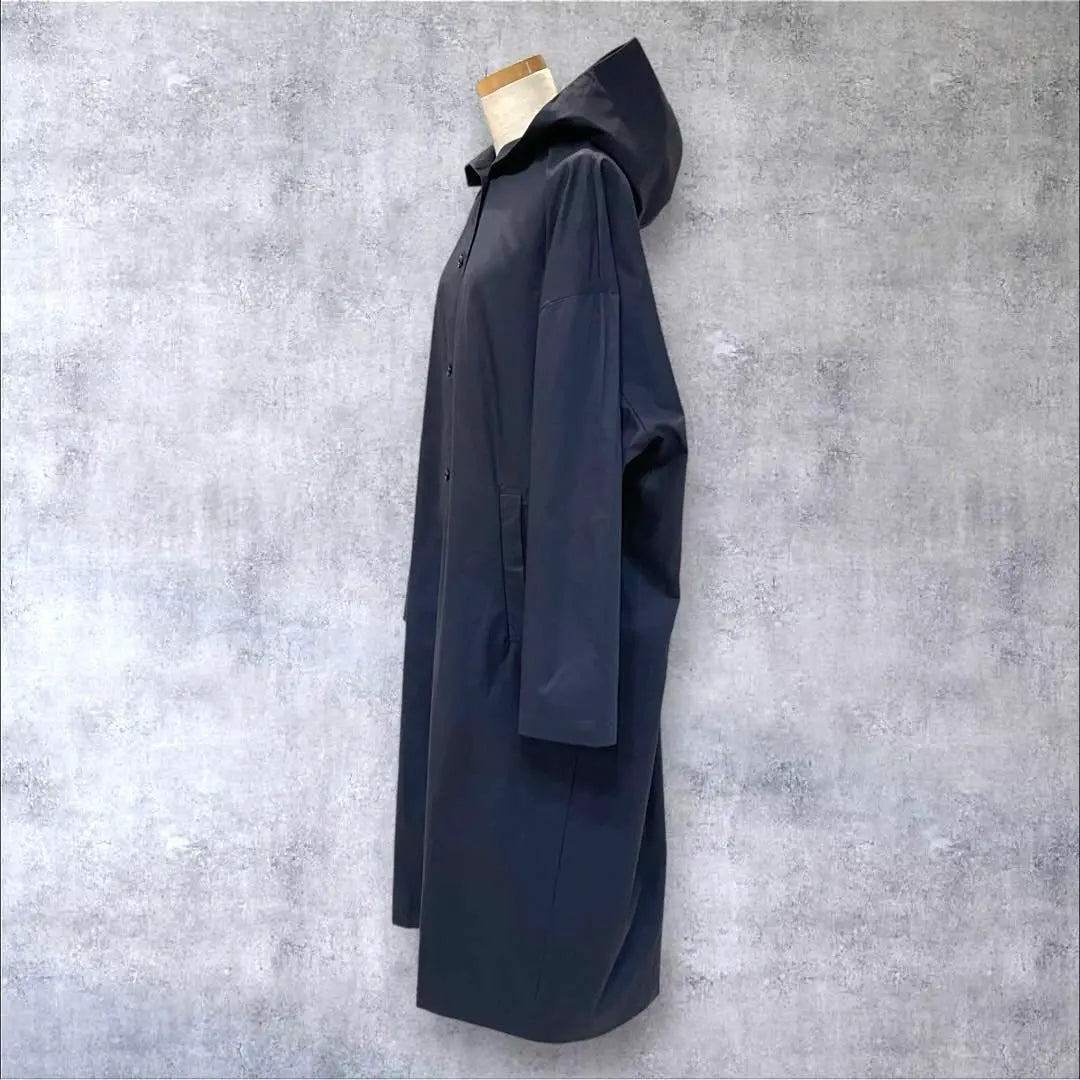 Commencement Commencement Long coat Hoodie Cotton Navy