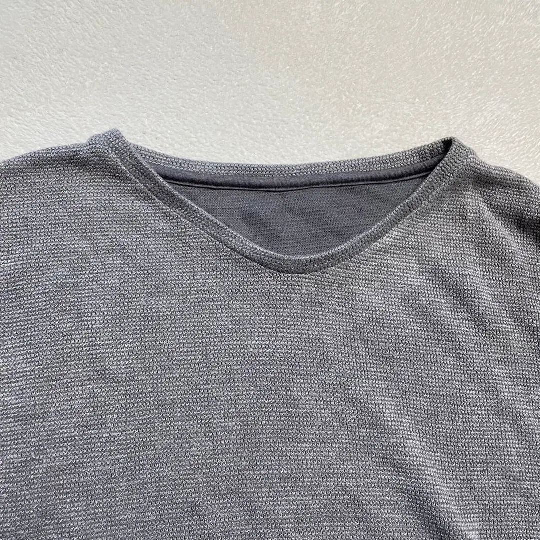 Jun High Low Hem Pullover Knit Gray F Size