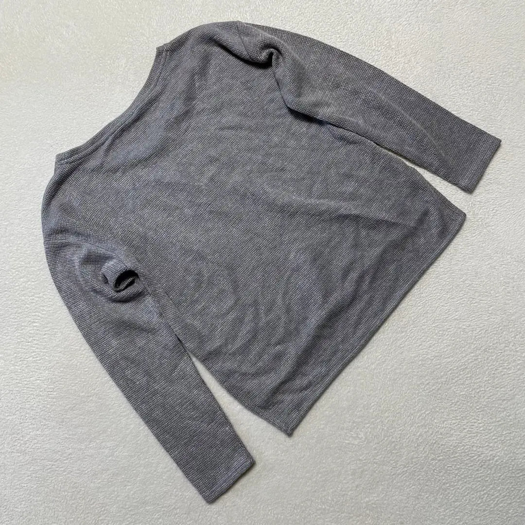 Jun High Low Hem Pullover Knit Gray F Size