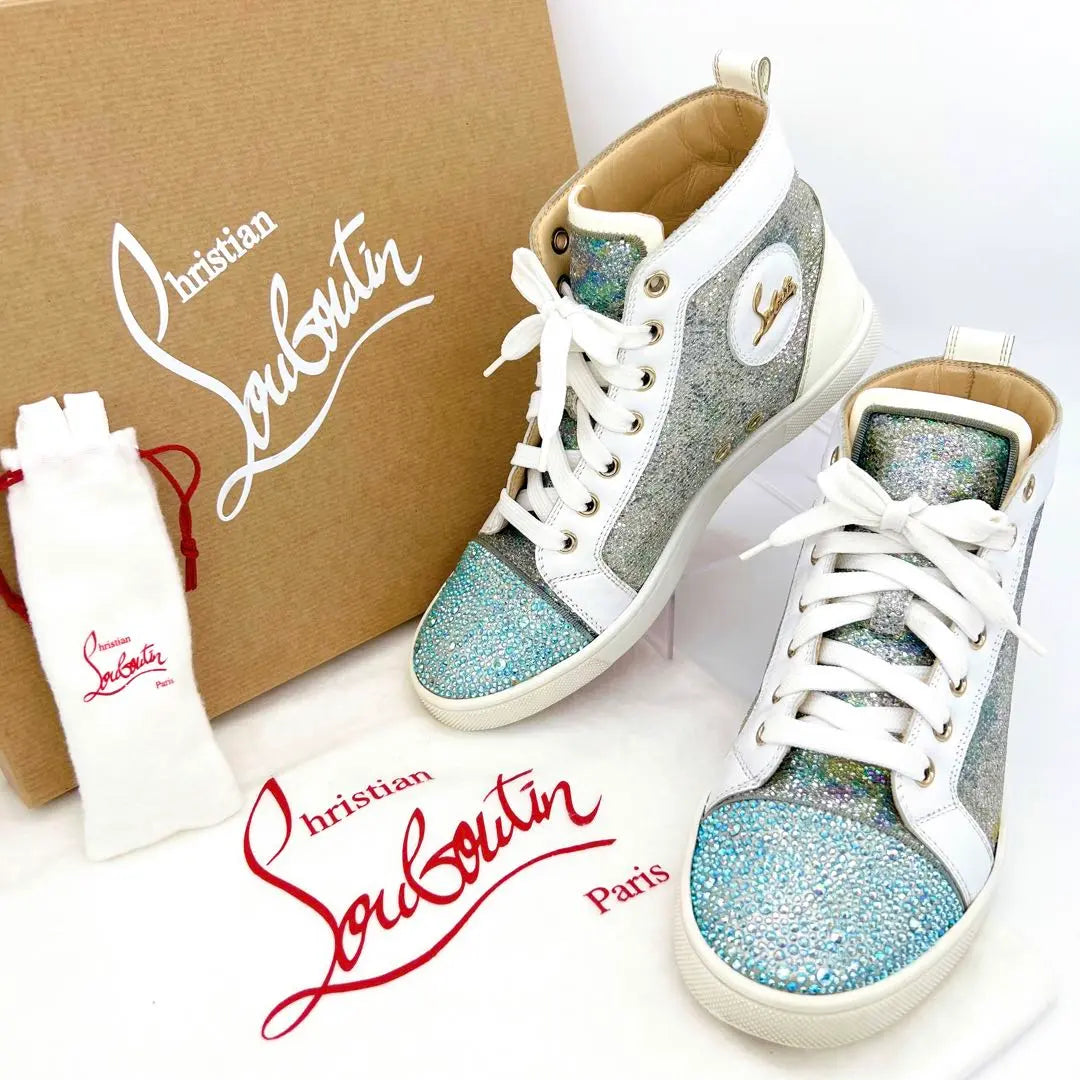 ✨Artículo extremadamente hermoso✨ Zapatillas Christian Louboutin Swarovski de 23 cm Louis