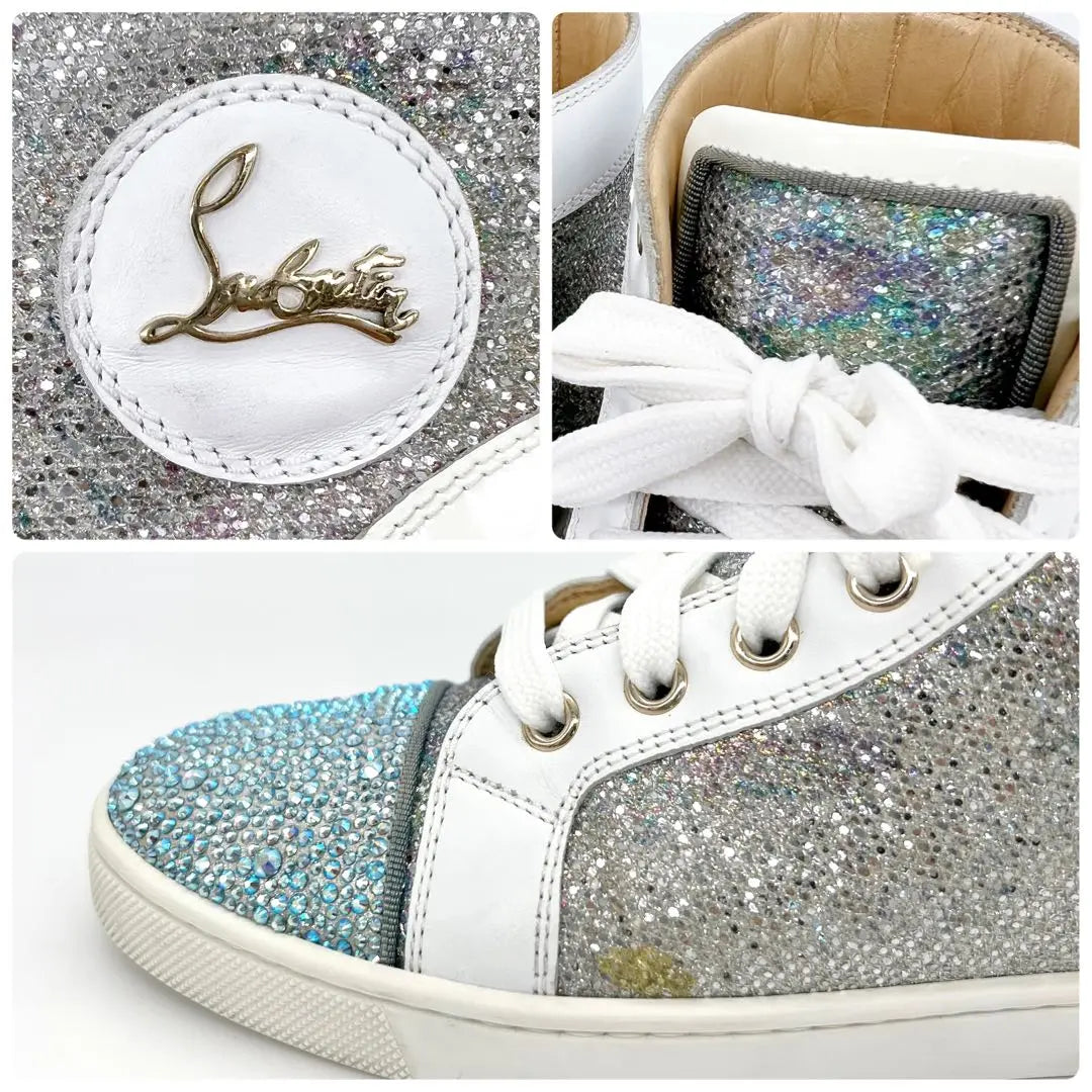 ✨Artículo extremadamente hermoso✨ Zapatillas Christian Louboutin Swarovski de 23 cm Louis