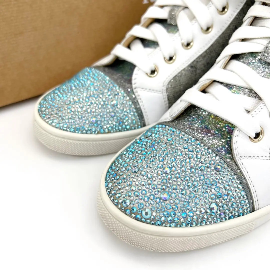 ✨Extremely beautiful item✨ Christian Louboutin 23cm Swarovski sneakers Louis