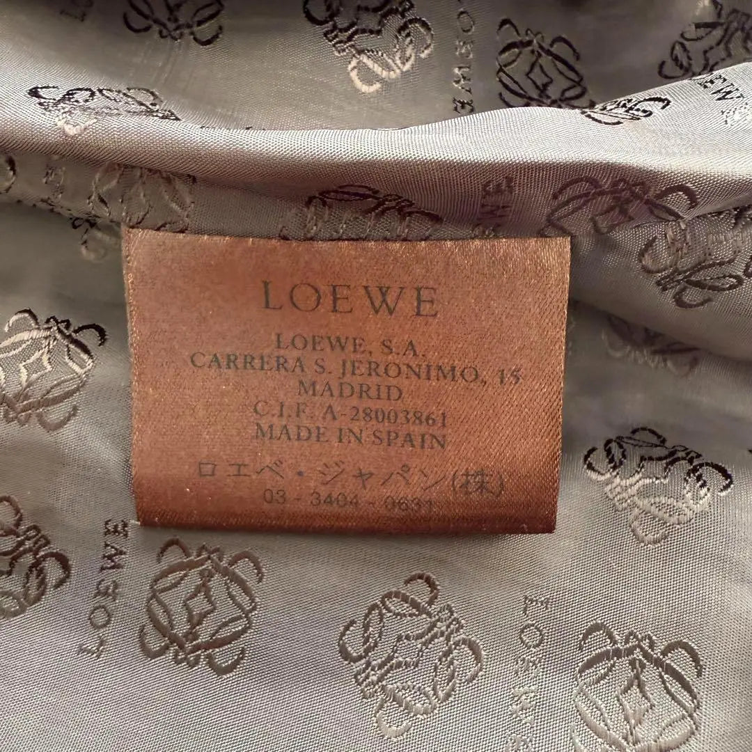 LOEWE Lamb Leather Lining Anagram Long Coat Belted Bordeaux