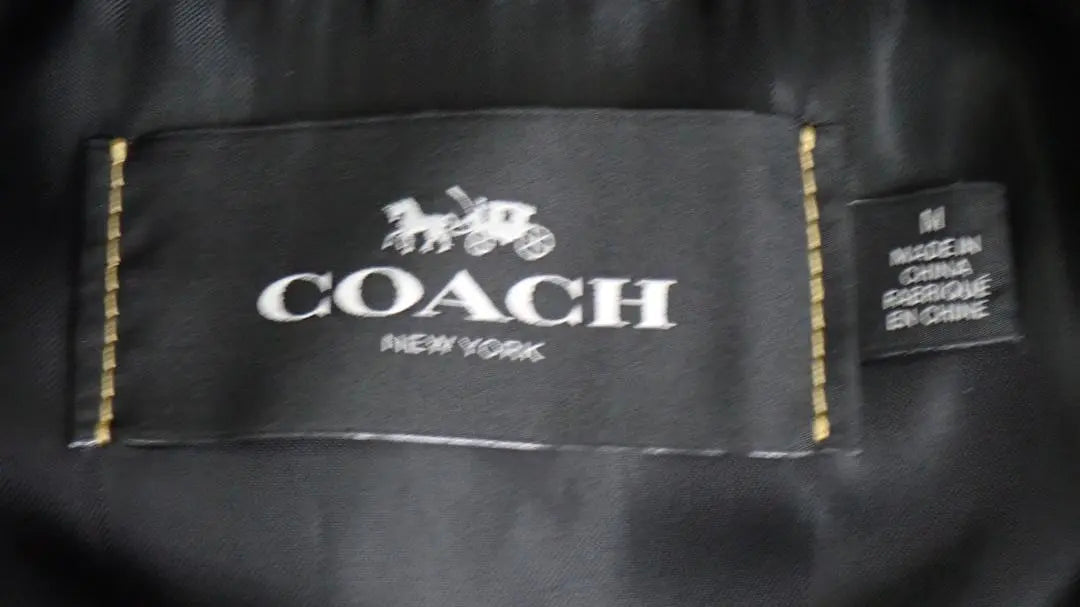 Good condition COACH leather stadium jacket jacket for men M