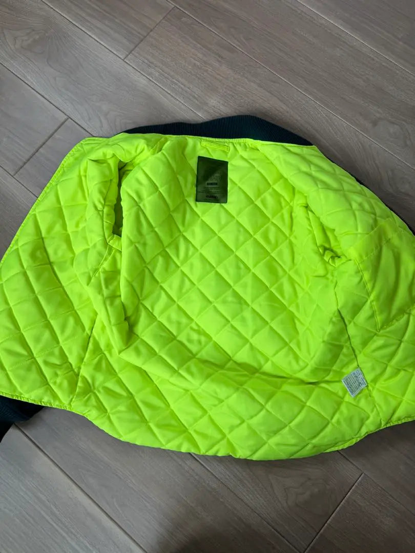 Extra Large MA-1 Style Jacket Neon Yellow Inner