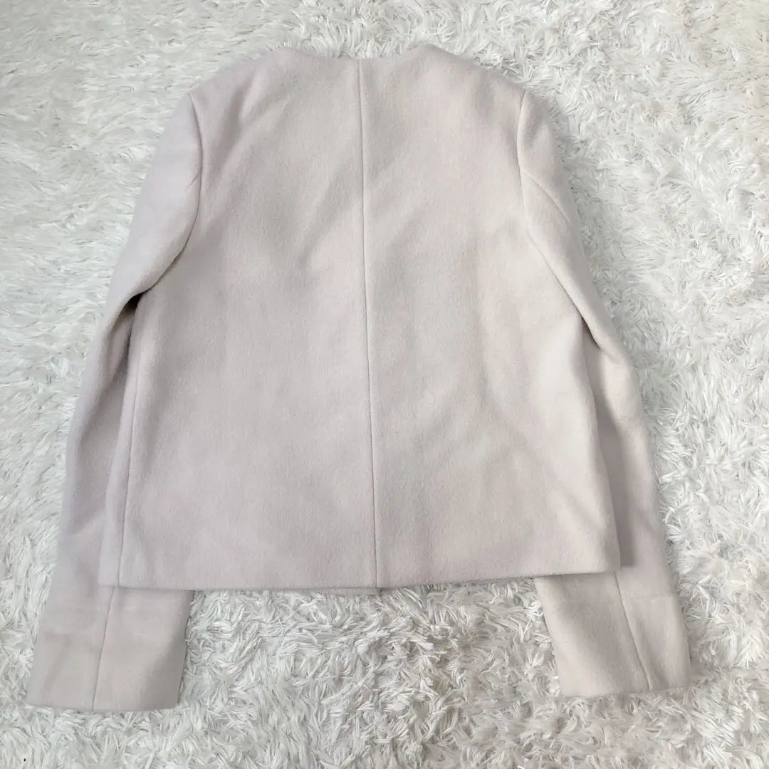 [Good condition] Al Abail Short coat No collar Spring color Free shipping