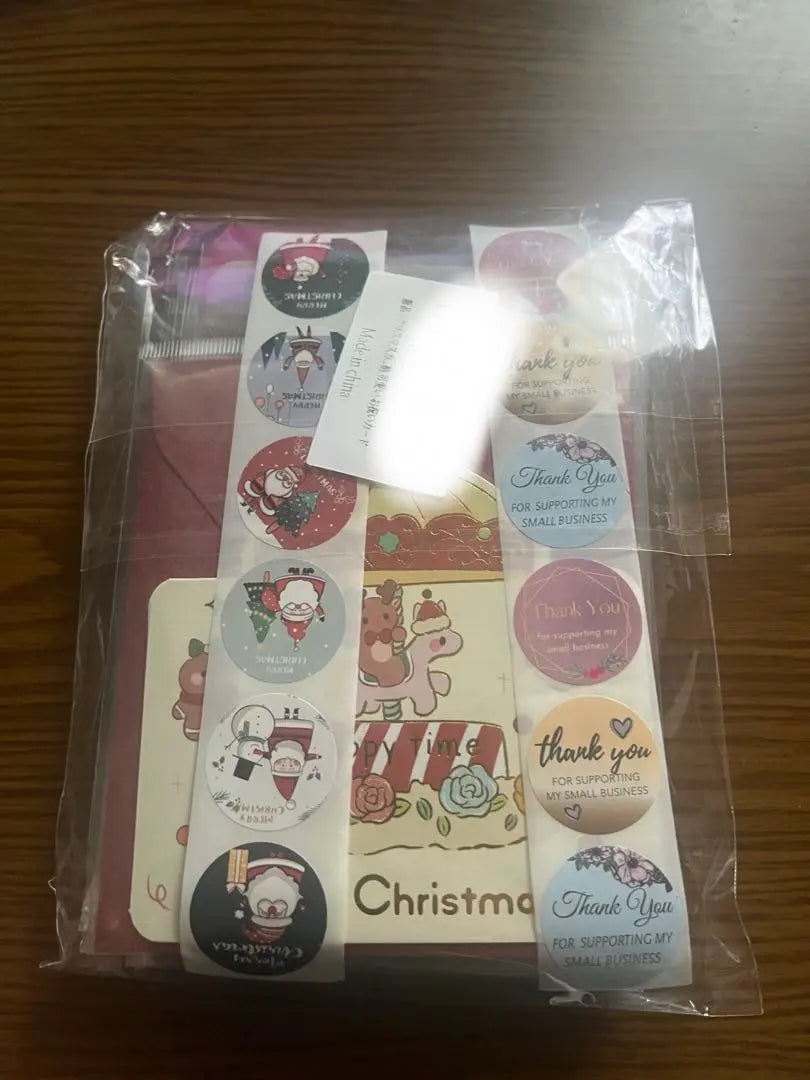 Conjunto de tarjetas navideñas, tarjeta de mensaje, tarjeta de felicitación navideña