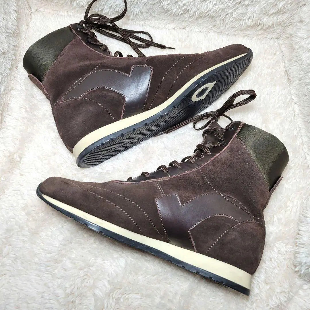 ✨Rare ✨Salvatore Ferragamo High-Cut Sneakers Lace-Up Suede