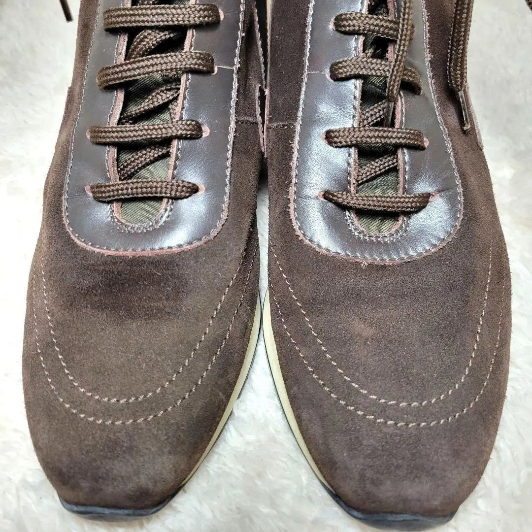 ✨Rare ✨Salvatore Ferragamo High-Cut Sneakers Lace-Up Suede