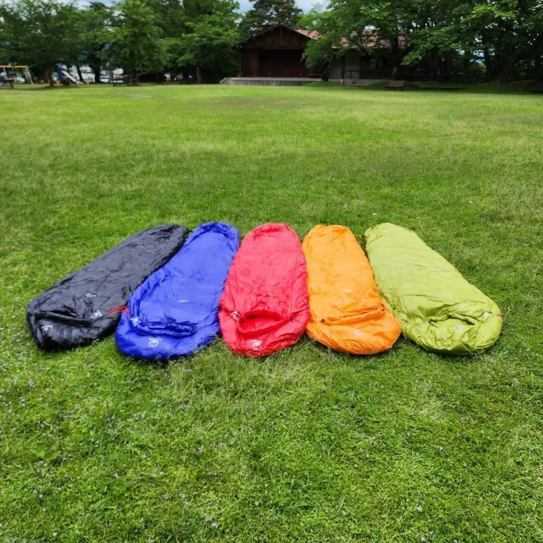 ★ SALE ★ Using luxury down Mommy type sleeping bag downsh mullet 400g green | ★SALE★　高級ダウン使用　マミー型　寝袋 ダウンシュラフ　400g　グリーン