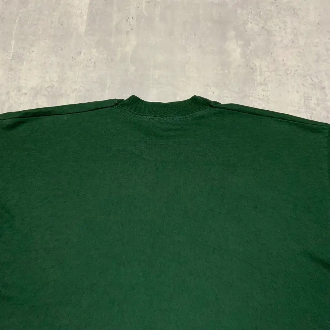 90s single stitch T-shirt soccer green building one point