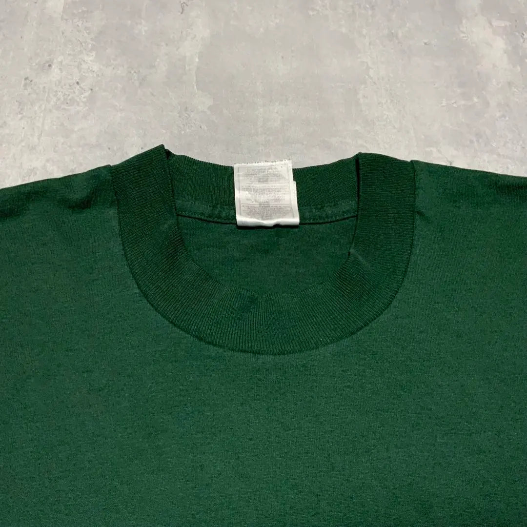 90s single stitch T-shirt soccer green building one point