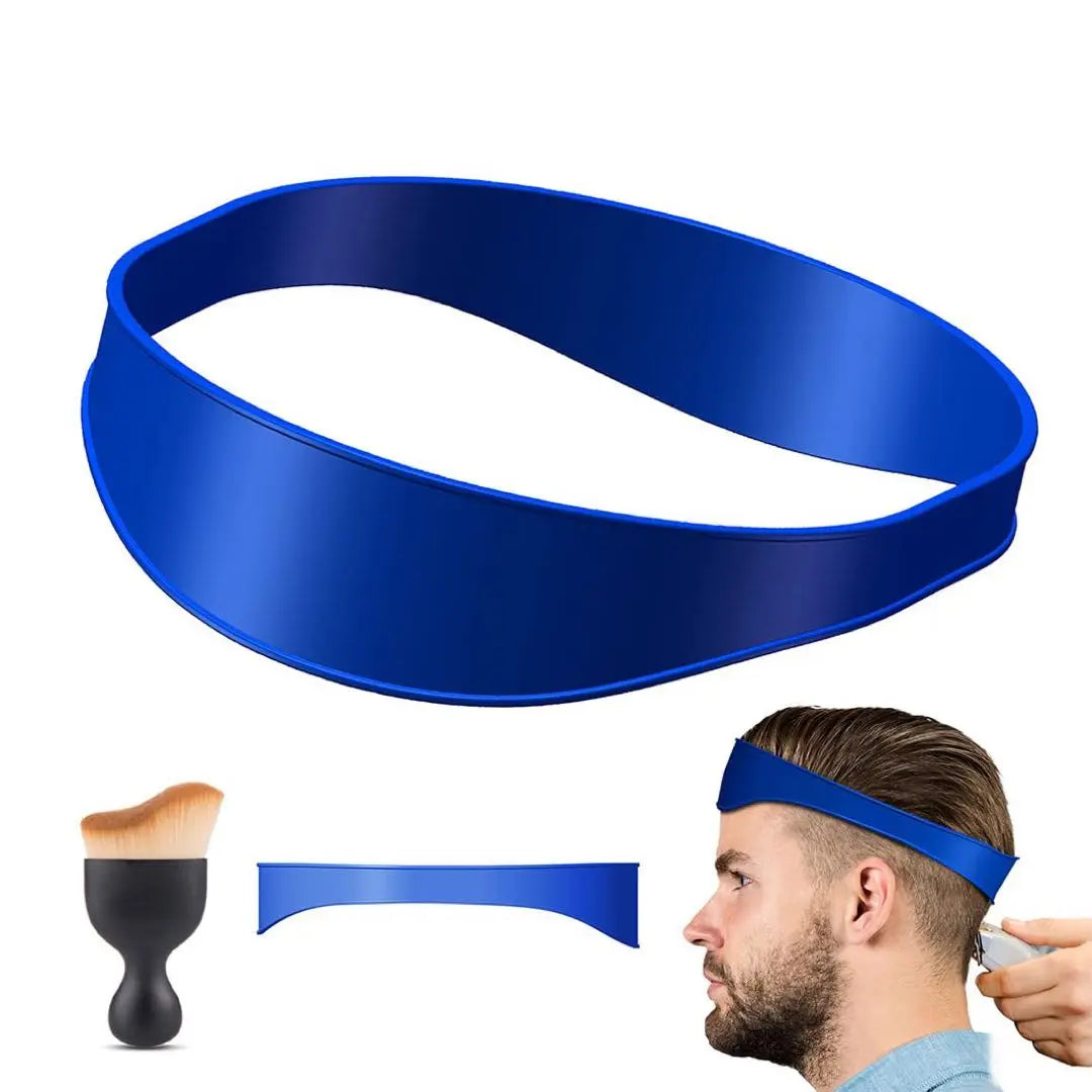 Silicone Haircut Belt Silicone Barber Band Haircut Band 2 Sets