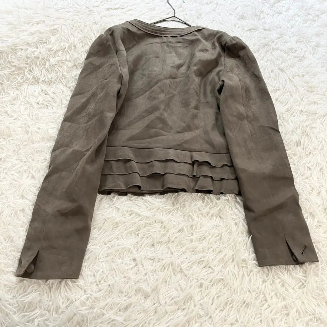 [Belleza natural] Chaqueta de abrigo sin color de longitud corta