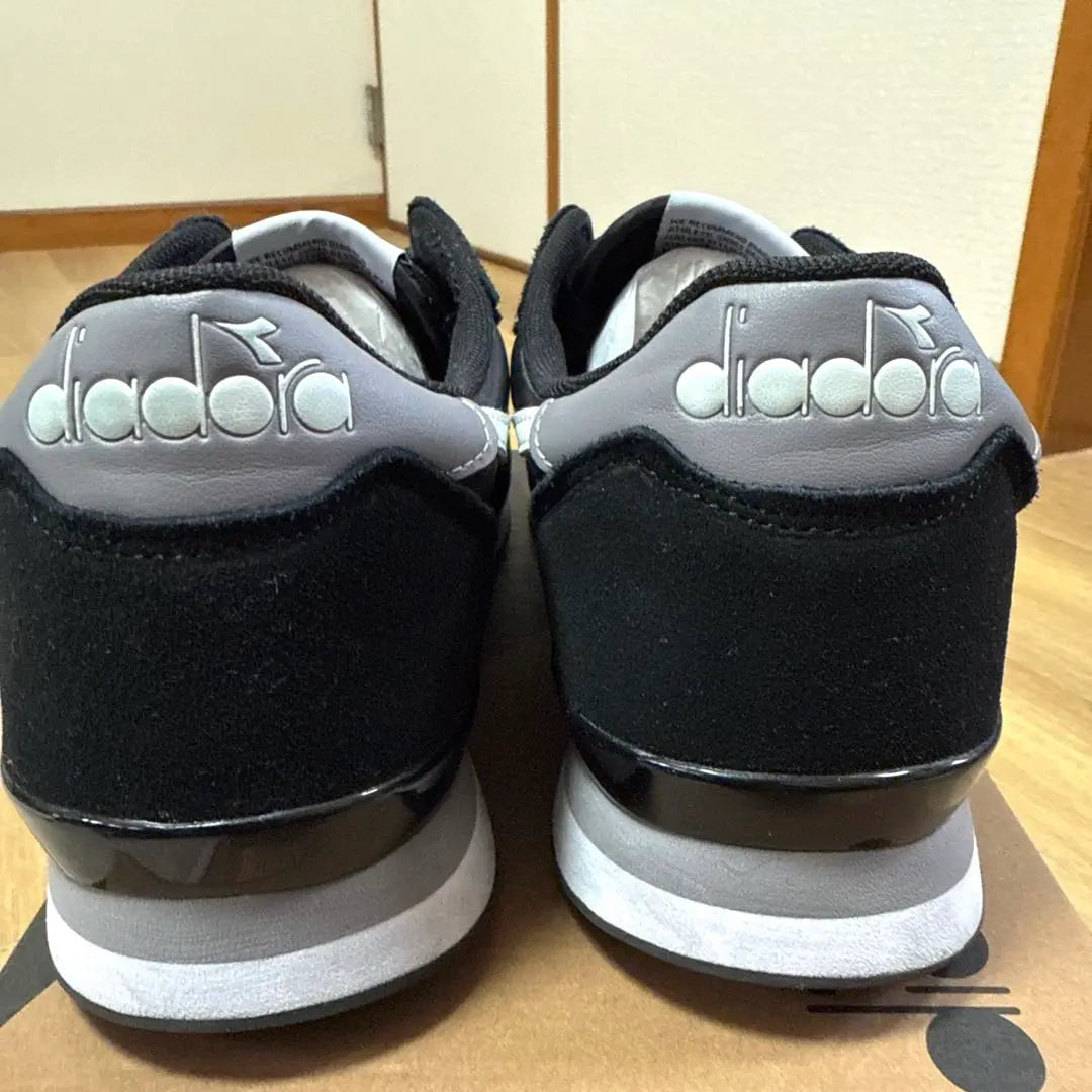 ☆Price reduction☆Good condition [diadora running shoes black/white] 27.5cm | ☆お値下げ☆美品【diadora ランニングシューズ 黒/白】27.5センチ