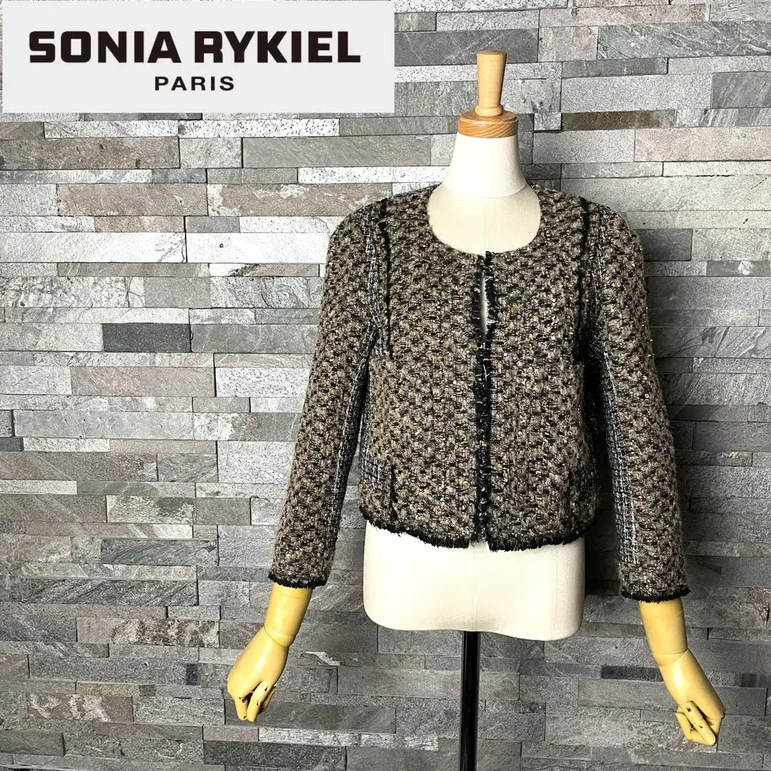 SONIA RYKIEL Chaqueta de tweed sin color de Sonia Rikiel