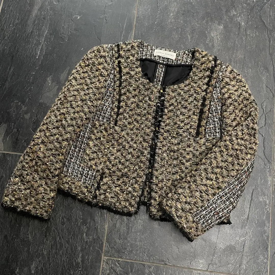 SONIA RYKIEL Chaqueta de tweed sin color de Sonia Rikiel